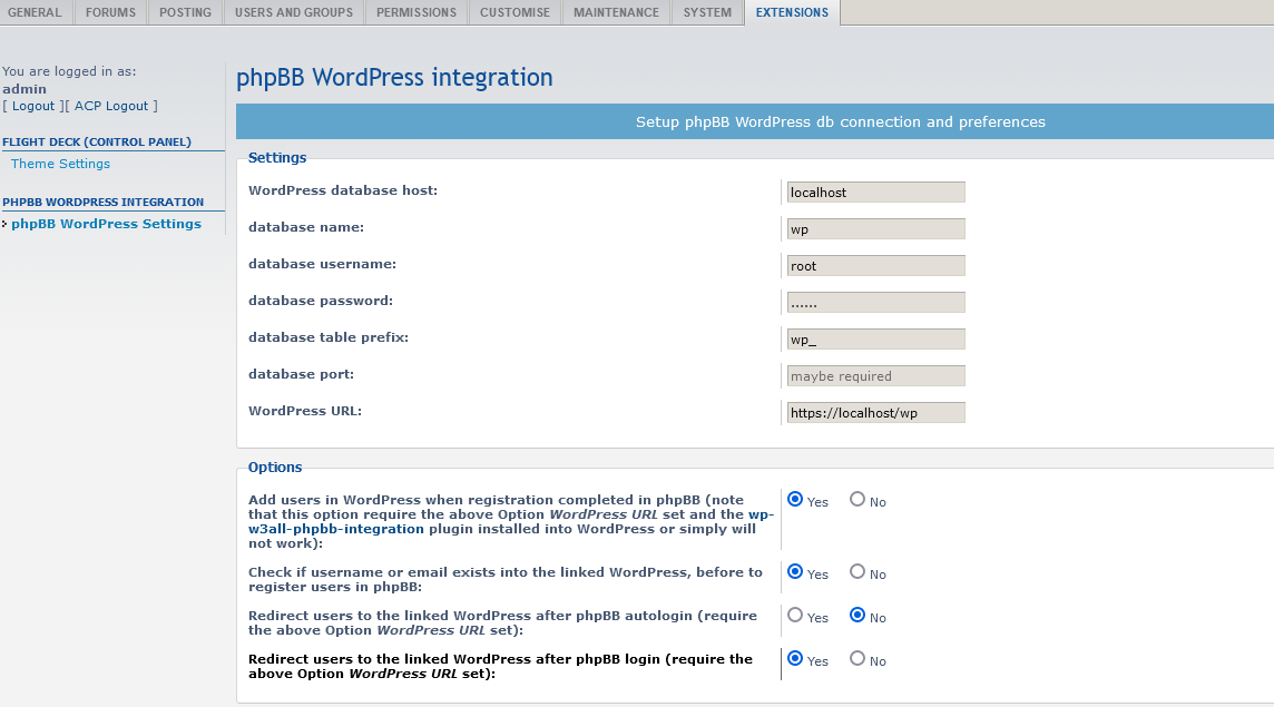 ACP_phpBB WordPress integration.png